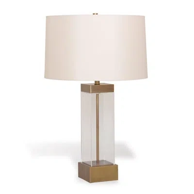Port 68 Miami Table Lamp In Brass,light Beige