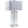 Port 68 Milan Clear Acrylic Rectangular Table Lamp