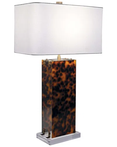 Port 68 Milan Tortoise Lamp In Brown