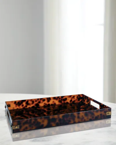 Port 68 Milan Tortoise Tray In Brown