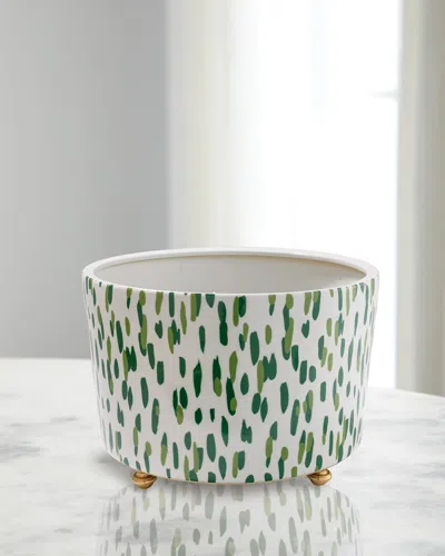 Port 68 Mill Reef Center Basin Palm Planter In Green