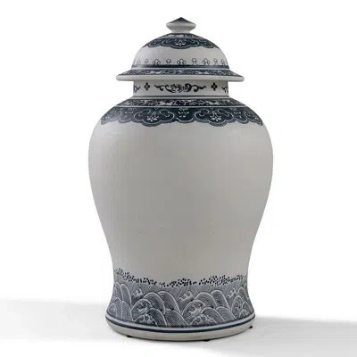 Port 68 Ming Indigo Jar In Gray