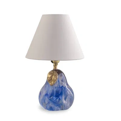 Port 68 Oceanic Pear Lamp In Blue;white;clear