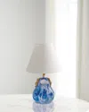 Port 68 Oceanic Pearl 13.5" Table Lamp In Blue