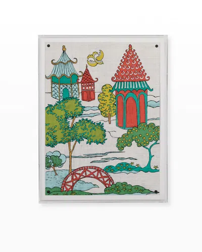 Port 68 Pagoda Landscape I Wall Art In Multi