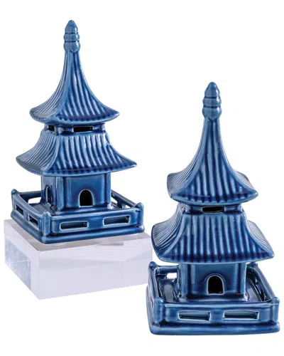 Port 68 Pagoda Short Objects In Blue