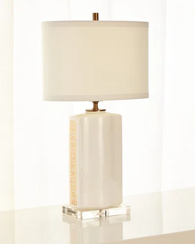Port 68 Palace Fret Table Lamp In Neutral
