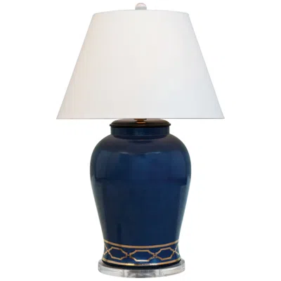 Port 68 Pavillion Indigo Porcelain Table Lamp