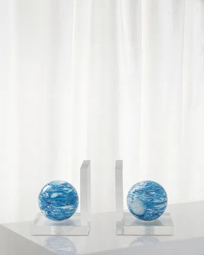 Port 68 Prescott Bookends In Blue