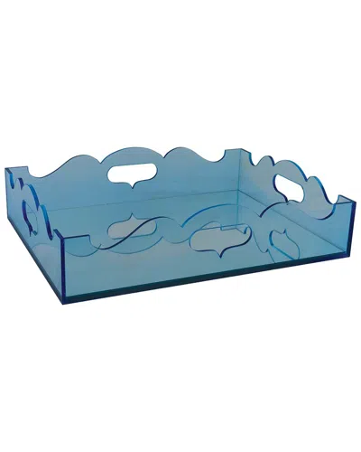 Port 68 Queen Anne Tray In Blue
