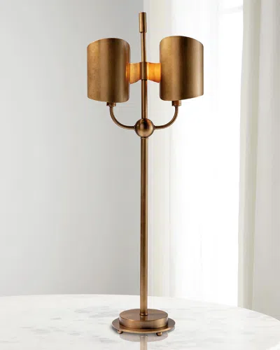 Port 68 Quinton 32" 2-light Table Lamp In Age Brass