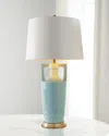 Port 68 Regency White Table Lamp In Green