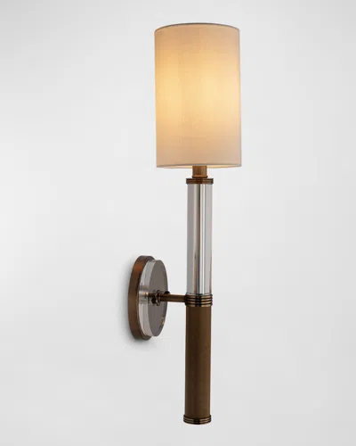 Port 68 Reynolds Sconce In Brass/clear
