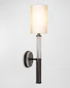 Port 68 Reynolds Sconce In Bronze/clear