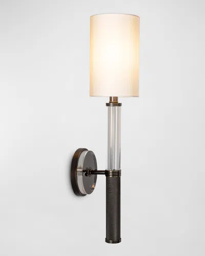 Port 68 Reynolds Sconce In Bronze/clear