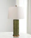 Port 68 Richmond Damask 33" Table Lamp In Green