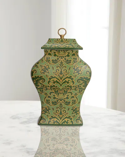 Port 68 Richmond Damask Green Jar