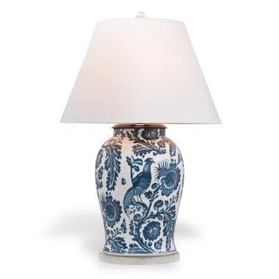 Port 68 Scalamandre 36" Table Lamp In Blue