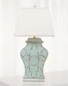 Port 68 Scalamandre For  Baldwin Table Lamp In Blue