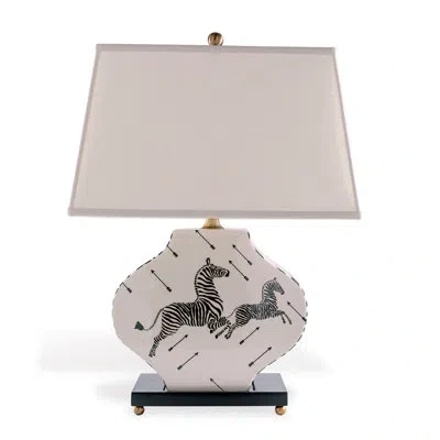 Port 68 Scalamandre Scalamandre Maison Porcelain Table Lamp In White,black