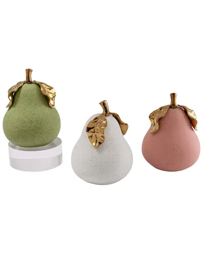 Port 68 Set Of 3 Pears In Multi