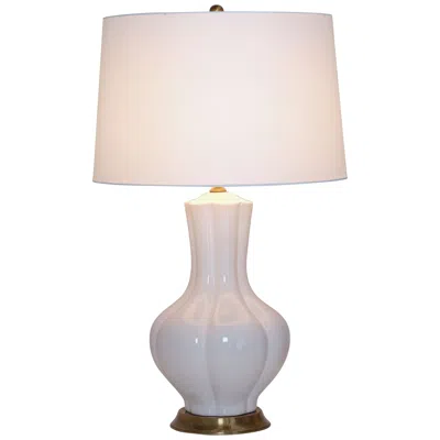 Port 68 Southampton Cream Crackled Porcelain Vase Table Lamp