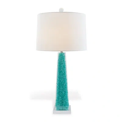 Port 68 Stoneridge Table Lamp In Clear;turquoise