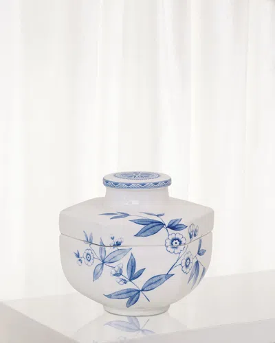 Port 68 Temba Box, Blue In Brown/white