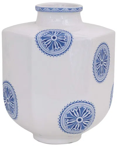 Port 68 Temba Small 9in Vase In White