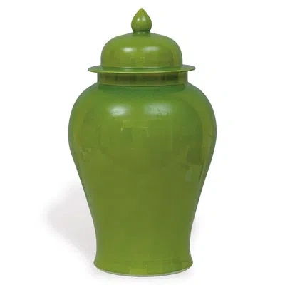 Port 68 Temple Apple Green 22" Porcelain Jar