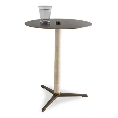 Port 68 Tivoli Table In Aged Brass,natural