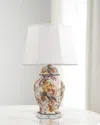 Port 68 Tobacco Leaf 28" Table Lamp In Multi