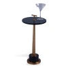 Port 68 Toronto Brass Accent Table In Black,brass