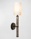 Port 68 Trivoli Sconce In Gray Marble/bronze