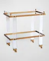 Port 68 Tuscany Brass Bar Cart