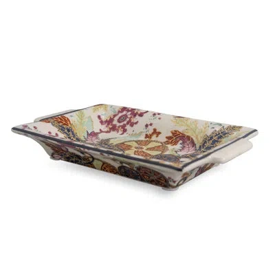 Port 68 Williamsburg Leaf Tray In White;red;yellow