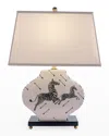 Port 68 Zebra Blue Lamp In Black/white
