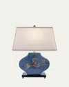 Port 68 Zebra Blue Lamp In Multi