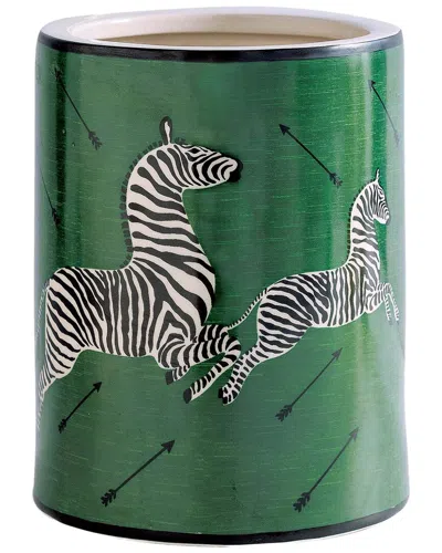 Port 68 Zebra Ice Bucket In Green