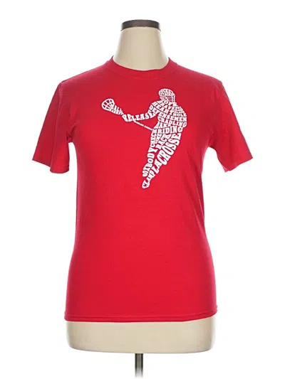 Pre-owned Port & Company Active T-shirt In Red