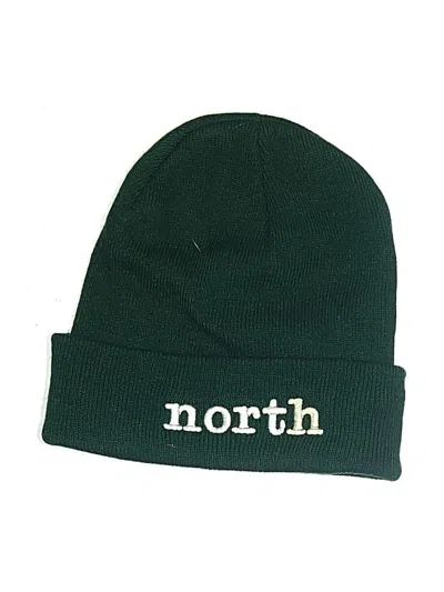 Pre-owned Port & Company Beanie Hat In Green