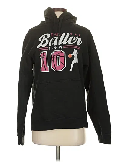 Pre-owned Port & Company Long Sleeve Polo Shirt In Black