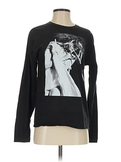 Pre-owned Port & Company Long Sleeve T-shirt In Black