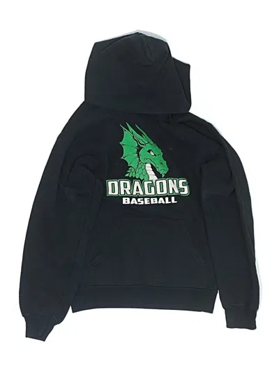 Pre-owned Port & Company Kids' Pullover Hoodie In Black