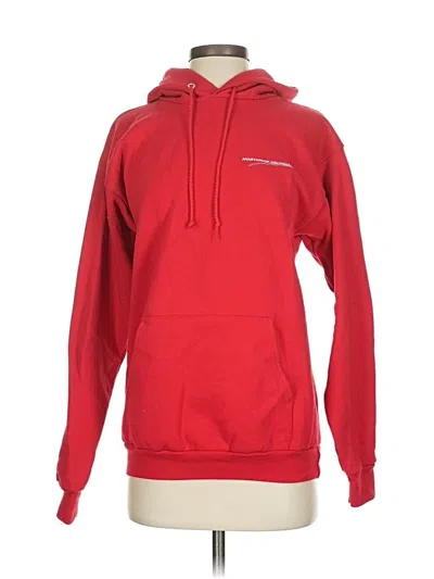 Pre-owned Port & Company Pullover Hoodie In Red