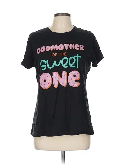 Pre-owned Port & Company Short Sleeve T-shirt In Black