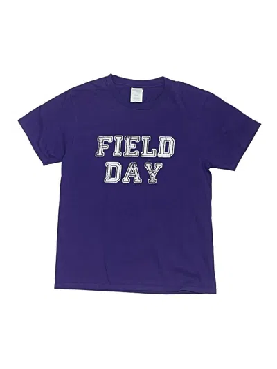 Pre-owned Port & Company Kids' Short Sleeve T-shirt In Purple