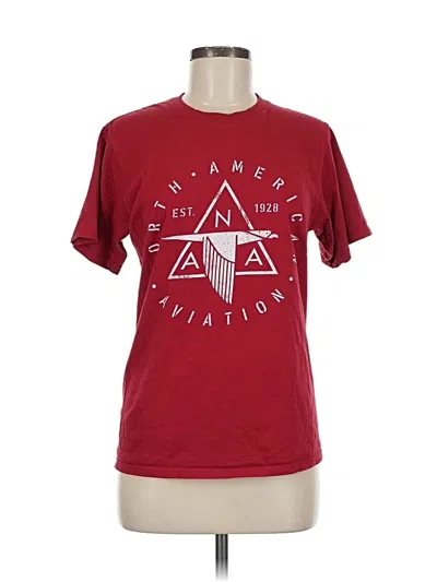Pre-owned Port & Company Short Sleeve T-shirt In Red