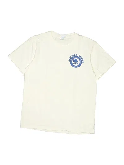 Pre-owned Port & Company Kids' Short Sleeve T-shirt In White