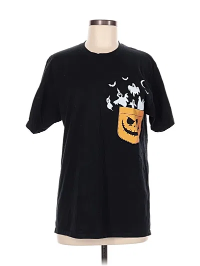 Pre-owned Port & Company Short Sleeve T-shirt In Black